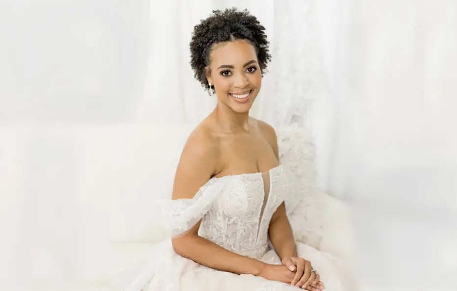 Brunette in White WTOO Dress
