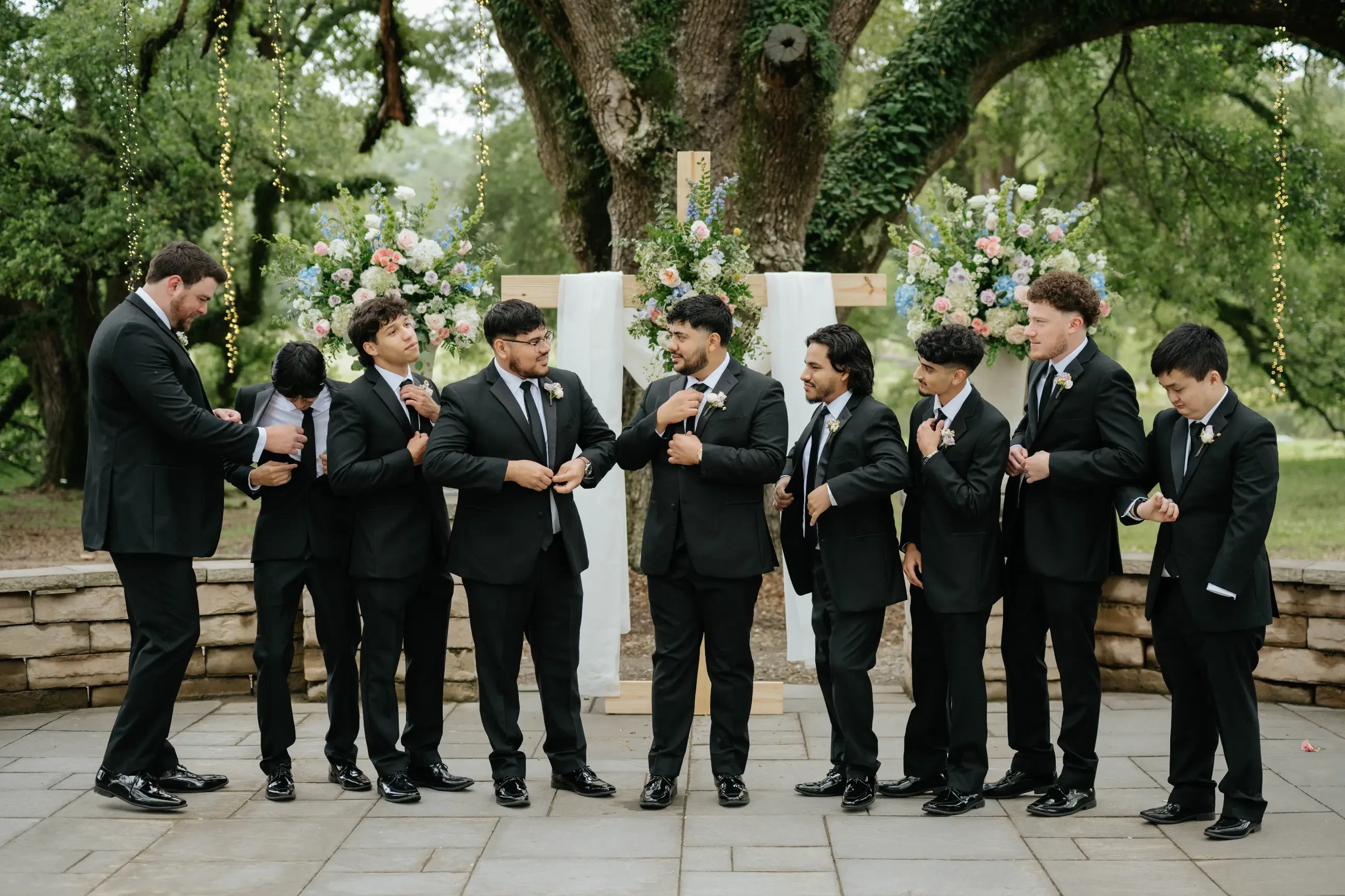 men wearing tuxedos
