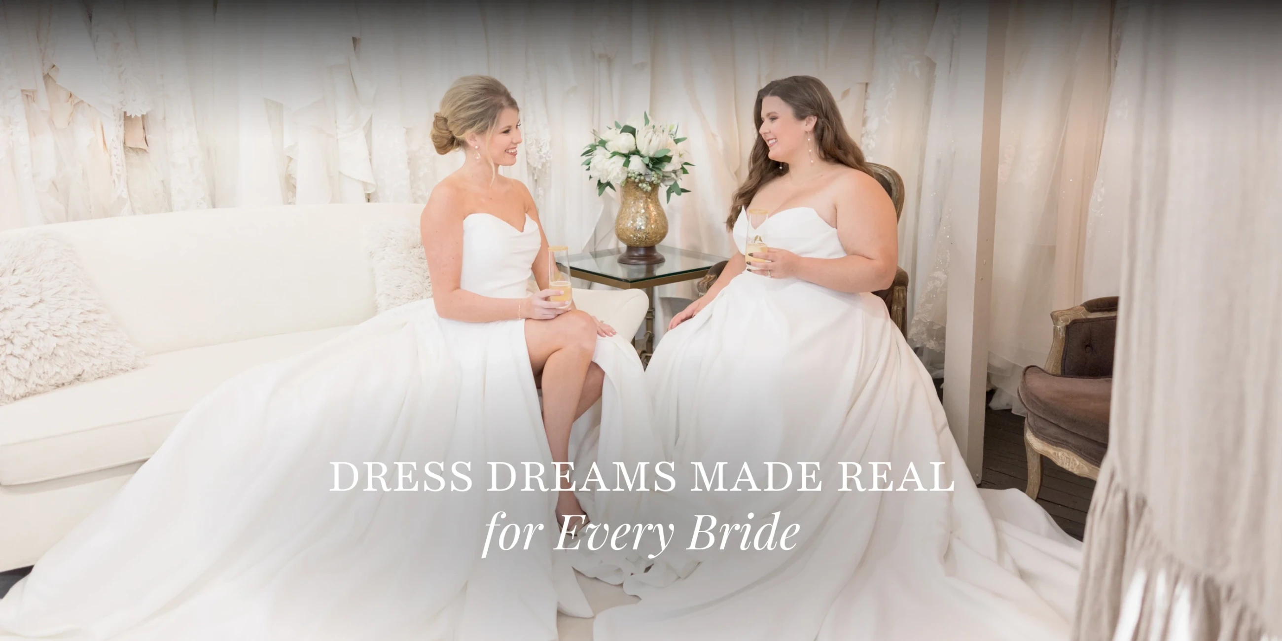 Dress Dreams Made Real for Every Bride Banner